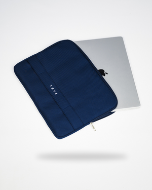 Marineblå laptop-etui 16"