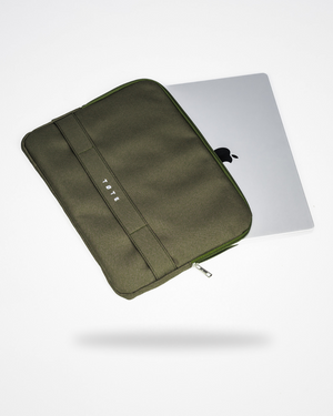 Khakigrønt laptop-etui 16"