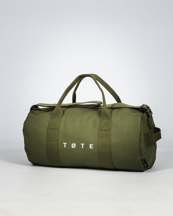 Khaki grøn sportstaske