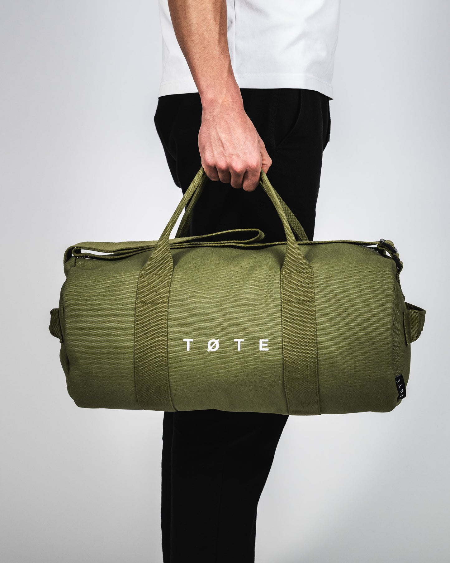 Khaki Green Duffel Bag