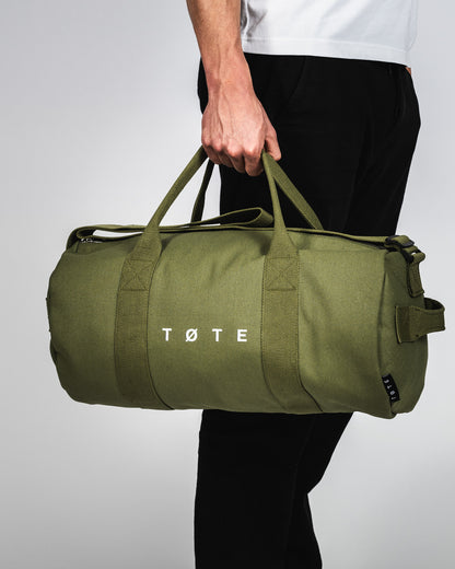 Khaki Green Duffel Bag