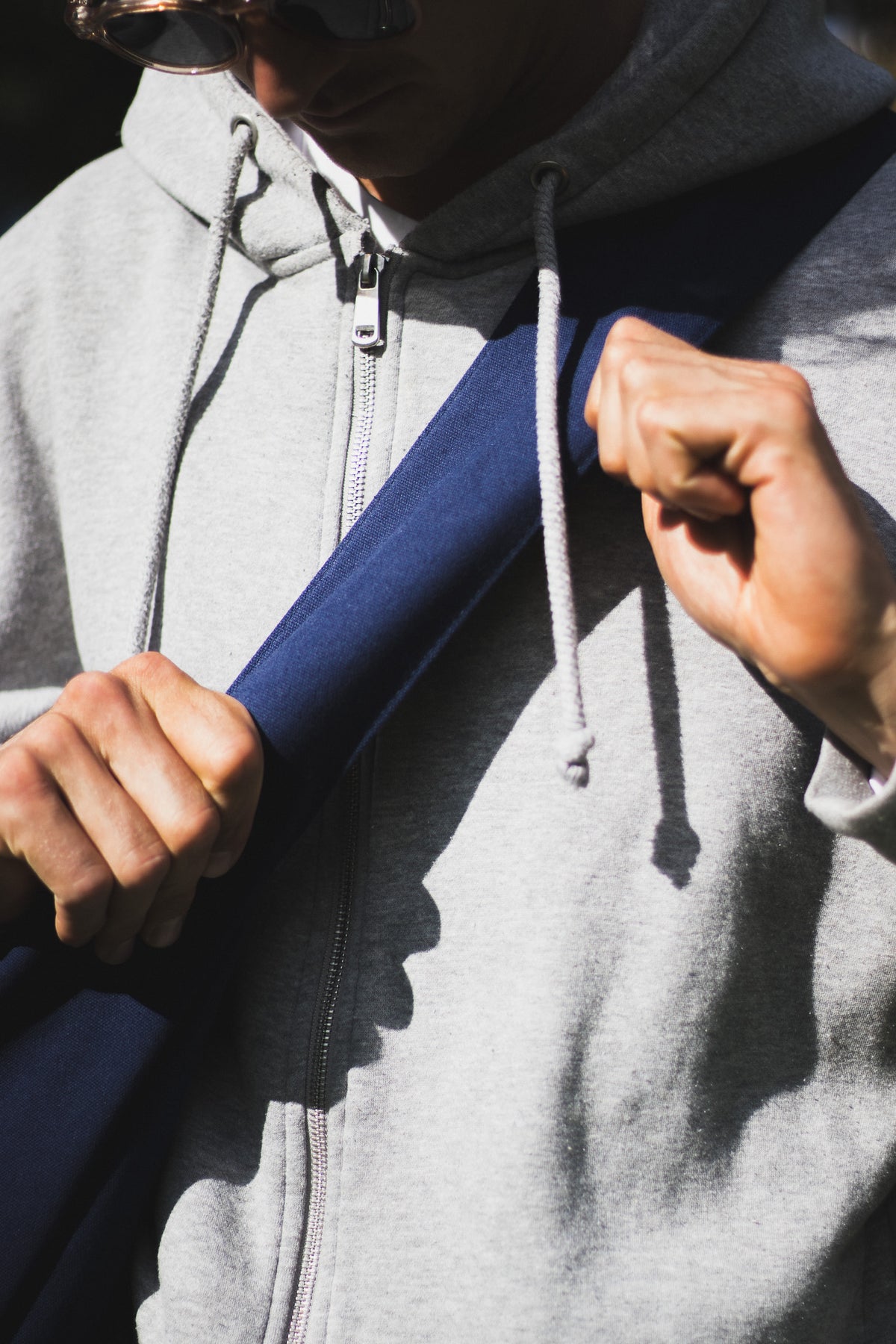 Wide-Strap TØTE Bag | Navy Blue