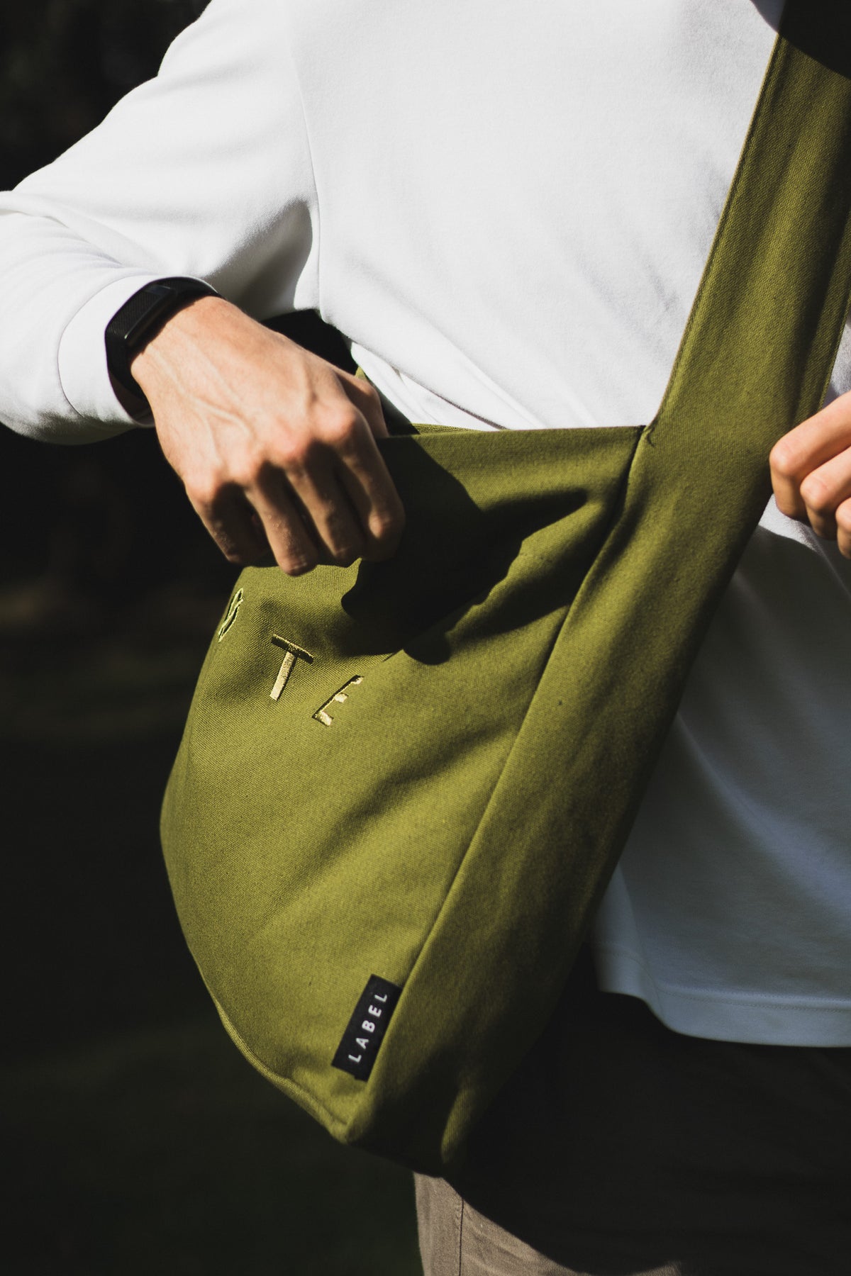 Wide-Strap TØTE Bag | Verde kaki