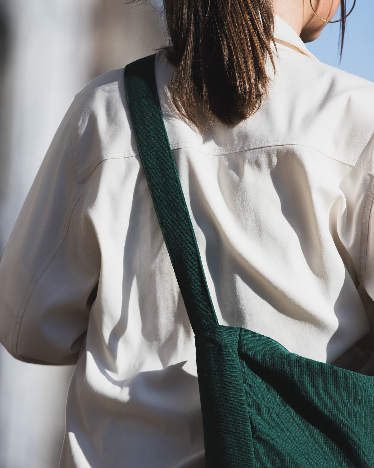 Dark Green TØTE Bag | Stitched