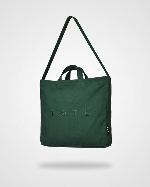 Dark Green TØTE Bag | Stitched