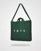 Dunkelgrüne TØTE-Tasche