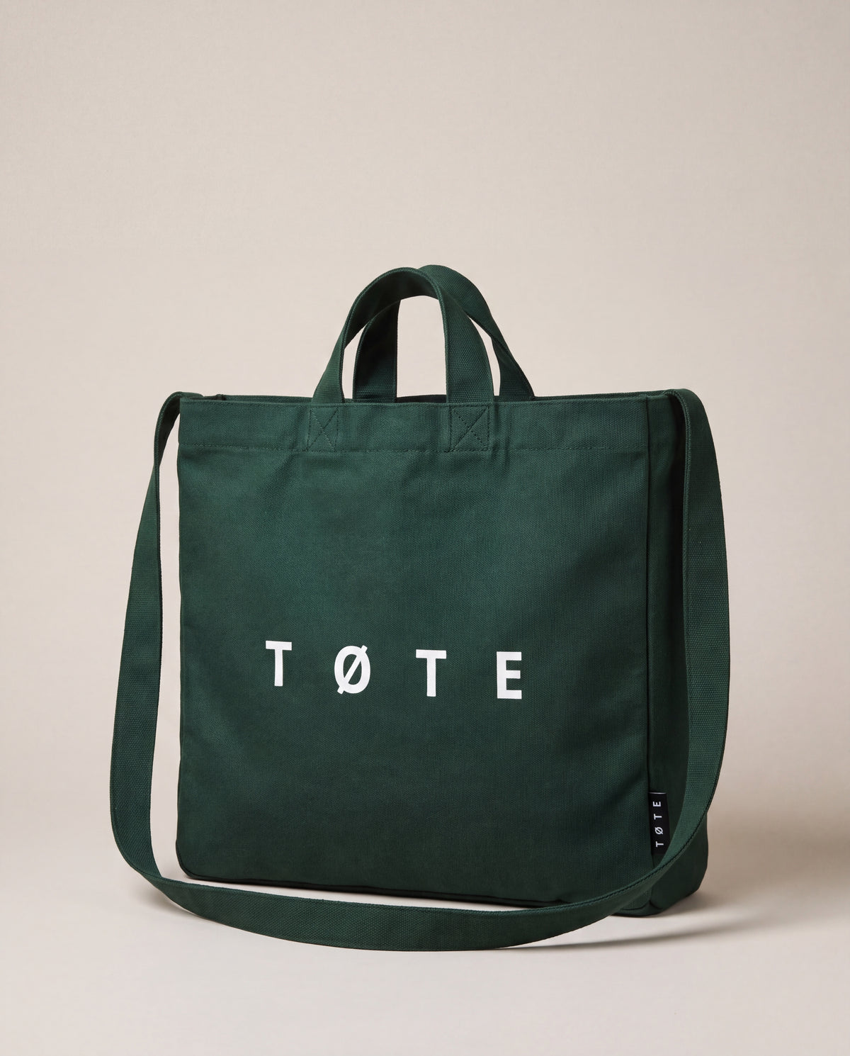 Dunkelgrüne TØTE-Tasche